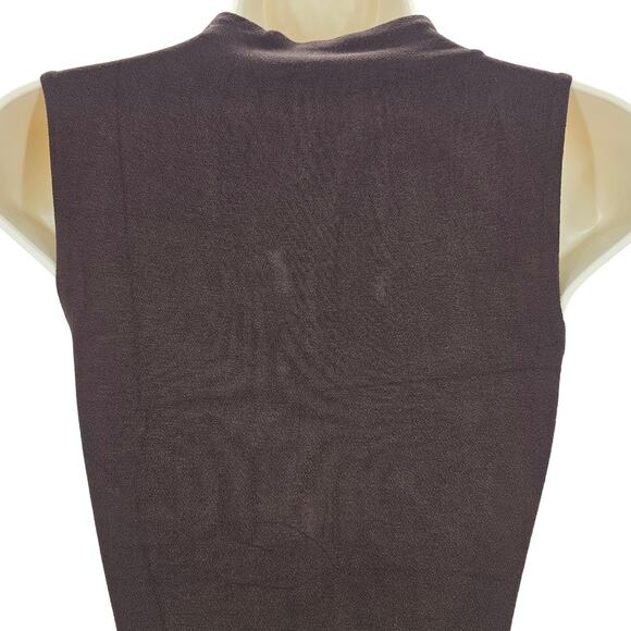 Naked Wardrobe Womans size S NW Sleeveless Sculpt Bodysuit Dark Chocolate NEW - Picture 4 of 8